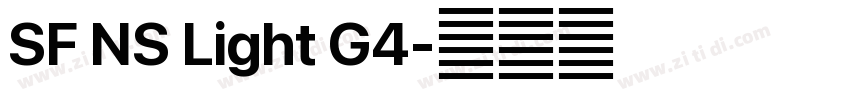 SF NS Light G4字体转换 SF NS Light G4字体转换